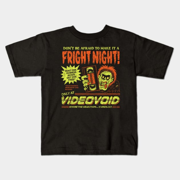 Movie Fright Night Kids T-Shirt by chrisraimoart